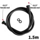 Black PVC Shower Hose 1500mm